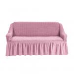Чехол на диван двухместный, розовый