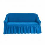 Чехол на диван двухместный, синий