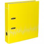 Папка-регистратор Berlingo Neon, 70 мм, ламинированная, неоновая желтая, AMl70803
