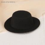 Шляпа для игрушек, размер 8 см, цвет черный