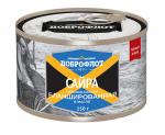 Сайра Натуральная с добавлением масла б№6 245 г  ТМ "ДОБРОФЛОТ"