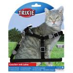 Шлейка для кошек с поводком Premium нейлон Trixie 41891
