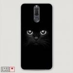 Cиликоновый чехол Взгляд черной кошки на Huawei Nova 2i