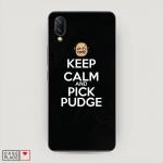 Cиликоновый чехол Keep calm and pick pudge на Vivo NEX