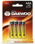 Элемент питания Daewoo Energy LR03/286 NEW BL4