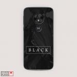 Cиликоновый чехол Black цвет на Motorola Moto G7 Play