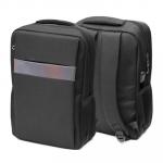 Рюкзак подростковый, 43x32x12см, 1 отделение, 4 кармана, отделка голографической полосой, черный