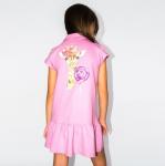 Платье детское - Funny Animals жираф - розовый