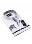 0155TESF арт. Мужская рубашка белая Elegance Slim Fit