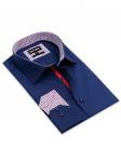0199TESF Приталенная мужская рубашка с длинным рукавом Elegance Slim Fit