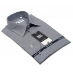 1146TSF Приталенная однотонная мужская рубашка с узором Slim Fit