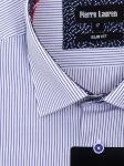 0192TESF Приталенная мужская рубашка с длинным рукавом Slim Fit