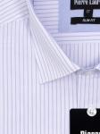 0189TESF Приталенная мужская рубашка с длинным рукавом Slim Fit