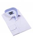 0189TESF Приталенная мужская рубашка с длинным рукавом Slim Fit