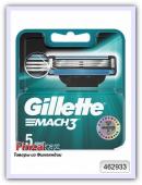 Сменные кассеты для бритья Gillette Mach3 5 шт