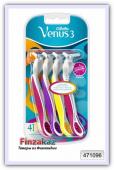 Одноразовые станки женские Gillette Simply Venus 3 Plus 4 шт