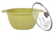 Кастрюля 3 л со стеклянной крышкой, АП линия Trendy style (lime)