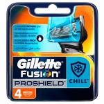 GILLETTE FUSION ProShield Сменные кассеты для бритвы 4 шт.