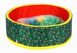Сухой бассейн (зеленый/красный) 1000*1000мм+150 шаров в комплекте