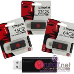 USB флэш-диск 3.0 32GB Kingston Data Traveler DT106 чёрный/красный