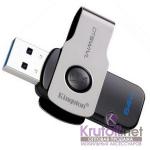 USB флэш-диск 3.0 64GB Kingston DataTravele Swivl металл