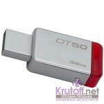USB флэш-диск 3.0 32GB Kingston Data Traveler 50 металл/красный