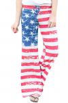Широкие штаны расцветки американского флага