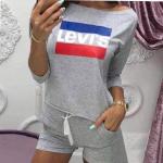 Кофточка и шорты LVS grey IN