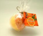 *Бурлящий шарик Апельсин (желто-оранжевая) для ванн 140 грамм, АНТИСТРЕСС