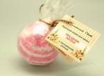 Бурлящий шарик Праздник  жизни ( Donna/S.Tacchini ) бело-розовая для ванн 140 грамм, парфюмированный, с английской солью