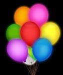 Набор воздушных светящихся шаров PM 1462-6 30см. (2,8g) цвет в асс. 5шт. в/п