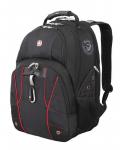Рюкзак Wenger 15", чёрный/красный, 34x18x47 см, 29 л