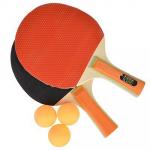 SILAPRO Набор для настольного тенниса в чехле (ракетка 2 шт., мяч 3 шт.), дерево, 306
