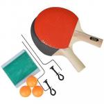 SILAPRO Набор для тенниса (ракетка 2 шт., теннисный мяч 3 шт., держатель д/сетки 2 шт., сетка), дерево