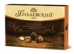 Конфеты в коробке Бабаевский Дробленый миндаль и ореховый крем в темном шоколаде