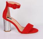 !9B036-04-5А-8 красный (Т/Иск.кожа) Туфли летние открытые женские