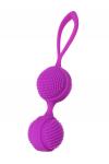 Вагинальные шарики с ресничками JOS NUBY, силикон, фиолетовый, 3,8 см