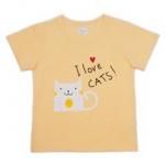 Летняя пижама для девочки  I love cat's