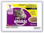 Влажный корм домашняя птица в соусе 4 вкуса Whiskas 12x100 г