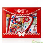 Подарочный набор "Bonita" фартук+полотенце+рукавица +прихватка, коллекция "Путешествие" Япония