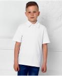 Белая рубашка-поло для мальчика