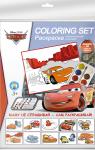 CRAA-UA1-CL31-H Набор для детского творчества. Раскраска акварельными красками. Состав набора: 10 раскрасок, акварельные краски 8 цветов, кисть. Упак. 14 шт., Cars