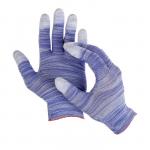 Перчатки нейлоновые, с ПВХ на пальцах, цвет МИКС