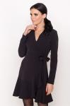 Однотонное платье на запах Фламенко 8336 (черный), Modus