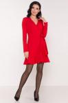 Однотонное платье на запах Фламенко 8336 (красный), Modus