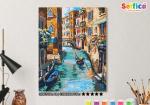 Картина по номерам на холсте 50х40 см. "Венецианский канал".
