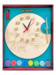 Часы с циферблатом под роспись "Совы" с красками арт.ДНИ 7816 /20
