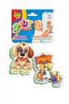 VladiToys. Мягкие магнитные пазлы (Baby puzzle) арт.VT3208-02/1501-07 "Домашние любимцы"