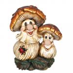 INBLOOM Фигура садовая "Веселые грибы", 21х17х11,5см, полирезин