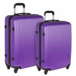 РА056 (2-ой) фиолетовый(19")пластикABS чемодан малый